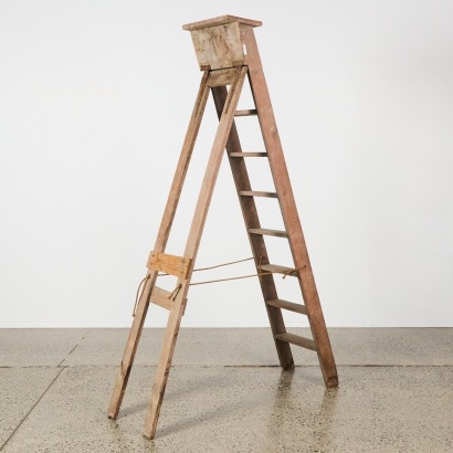 A Tall Vintage Wooden Ladder