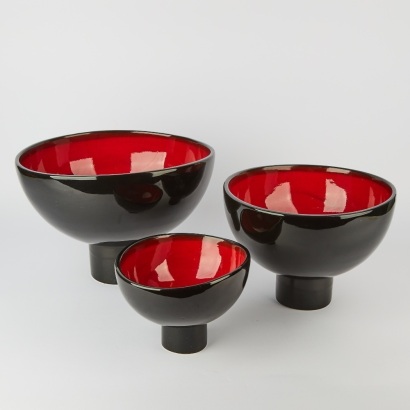 A Trio of Susannah Bridges Lava Bowls