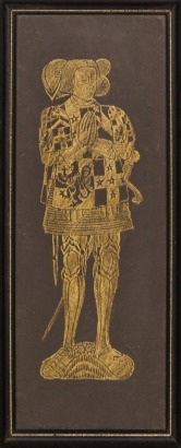 A Brass Rubbing of a Knight