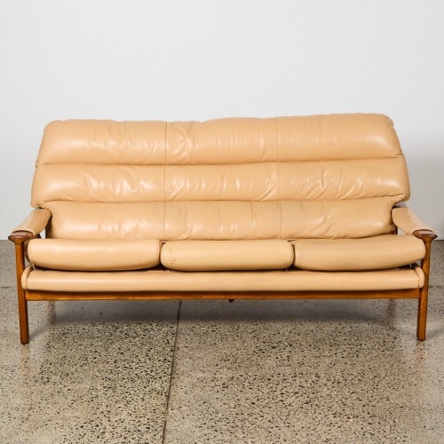 A Leather Sofa by Fred Lowen
