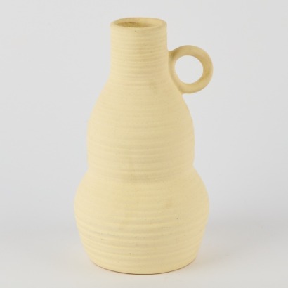 A Ribbed Vintage Pottery Vase