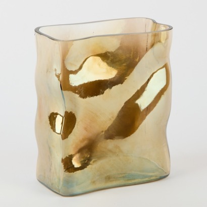 A Mirrored Glass Vase