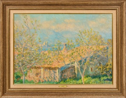 An Italian Monet Print on Canvas