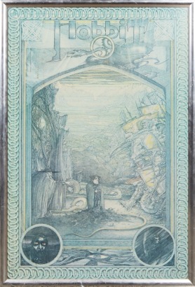 A 1976 Framed Jimmy Cauty Hobbit Fantasy Art Poster