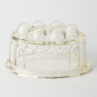 A Vintage Glass Blancmange Mould