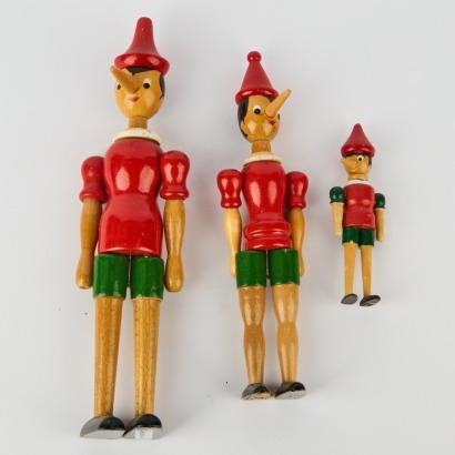 Three Vintage Pinocchios
