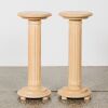 A Pair of Tawa Pedestals