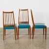 A Set of Three Mid-Century Jon Jansen Mahogany Knife Blade Dining Chairs - 2