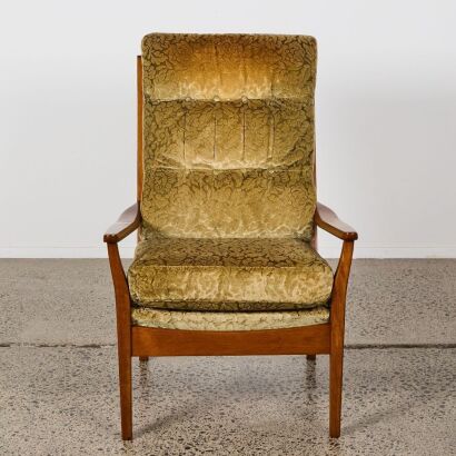 A Mid-Century Mahogany Armchair
