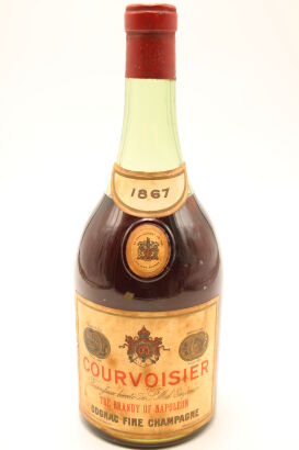 (1) 1867 Courvoisier, Cognac, Fine Champagne. (MS) (CC)
