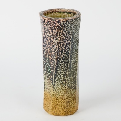A John Madden Cut-Sided Salt Glaze Vase