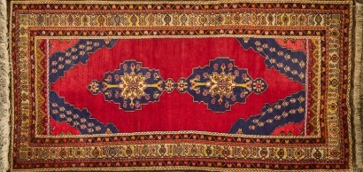 A Large Hand Knotted Pure Wool Turkish Rug
