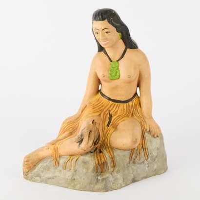 A Chalkware Pania of The Reef Signed by L. Costello