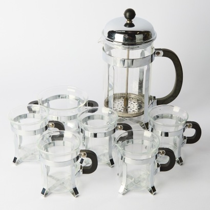 A Bodum Seven-Piece Coffee Set