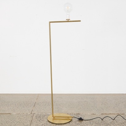 A Gold Freestanding Lamp