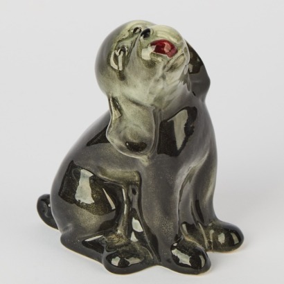 A Crown Lynn Slip Cast Dog