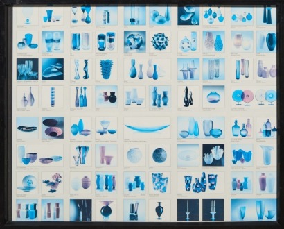 A Framed Poster of Italian Glass Makers Including Venini