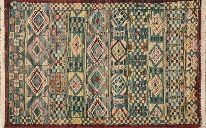 A Gabbeh Floor Rug Made in Egypt