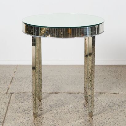 A Mirrored Topped Table