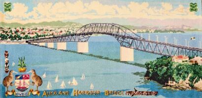 A Feltex Picture Rug Of The Auckland Harbour Bridge