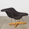 An Eames-Style &ldquo;La Chaise&rdquo; Black Upholstered Lounge Chair - 2