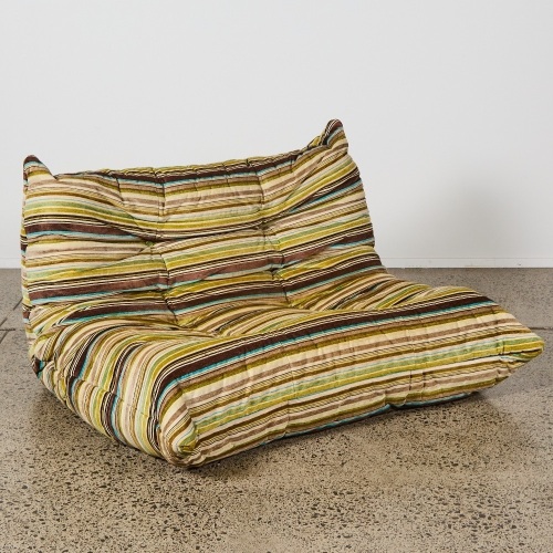 A 1990s Reupholstered Togo 2-Seater Settee for Ligne Roset