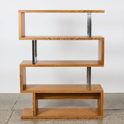 A Mid-Century Style Walnut Bookcase