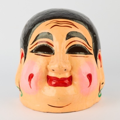 A Decorative Paper Cache Carnival Head