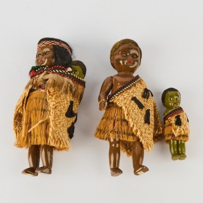 A Collection of Vintage Maori Dolls