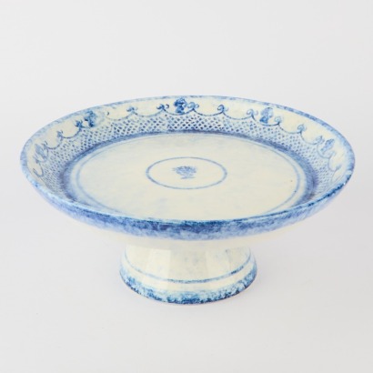 A Blue and White Cake Stand