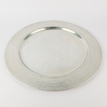 A Large Metal Serving Tray