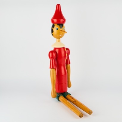 A Large Scale Vintage Wooden Pinocchio AF