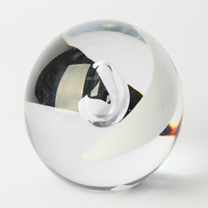 A Vintage Swedish Studio Ahus Sweden Paperweight