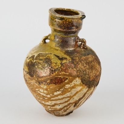 A Chester Nealie Anagama Fired Vase