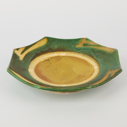A Jeff Oestreich Octagonal Stoneware Plate