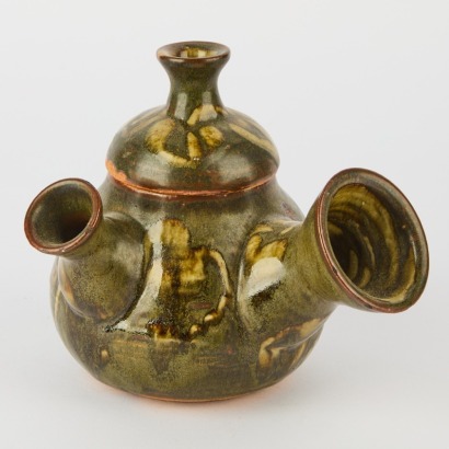 A Helen Mason Side Handled Teapot