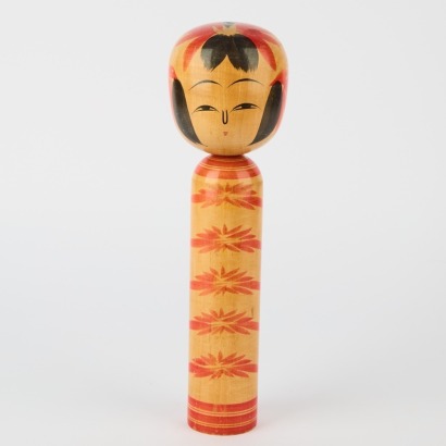 A Large Vintage Kokeshi Doll