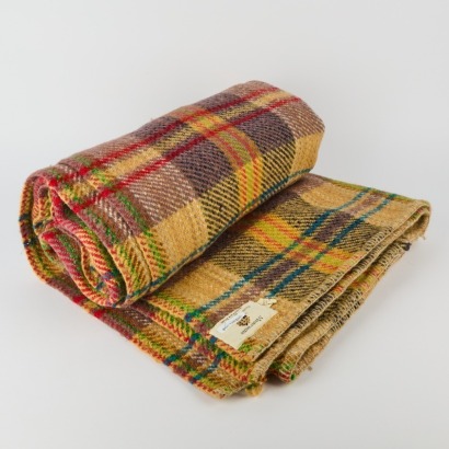 A Colourful Wool Plaid Masterweave Blanket
