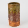 A Len Castle Raw Earth Vase with Stamp