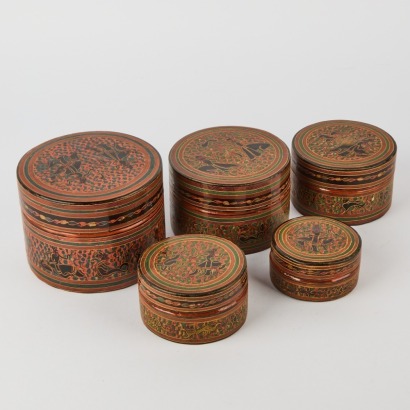 A Stack of Indonesian Treasure Boxes