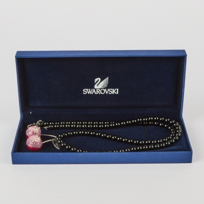 A Swarovski Crystal Cherry Pendant Necklace