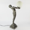 A Large Art Deco Style Nude Lady Table Lamp