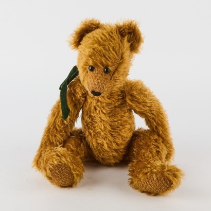A Handmade Brown Mohair Bear
