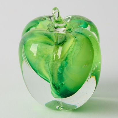 A Peter Raos Green Pepper Paperweight