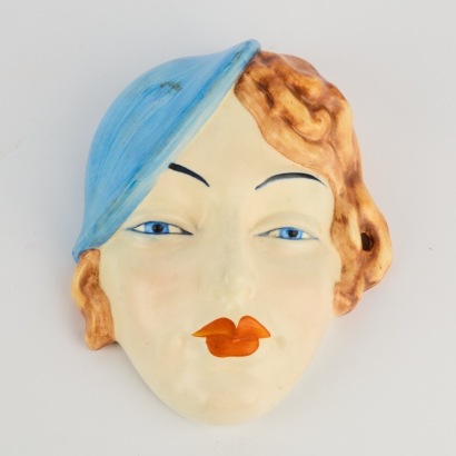 An Art Deco Beswick Wall Mask of Marlene Dietrich