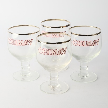 A Set of Four German made Crystal Chimay Glasses