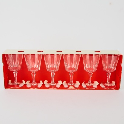 A Set of Six Versalles Crystal Glasses