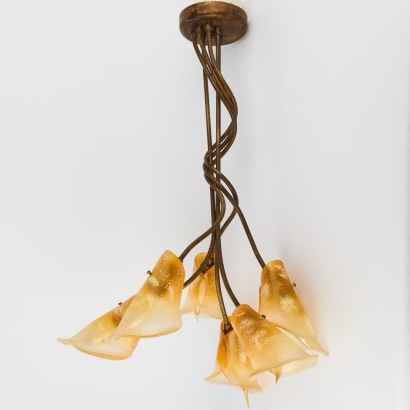 A Italian Murano-Style Art Glass Chandelier
