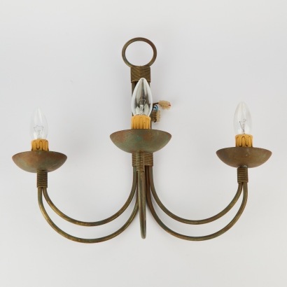 A Rustic Verdigris Wall Sconce