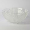 A Cristal D'arques Paloma Bowl with Raised Dove Motif by J G Durand - 2